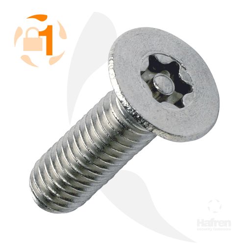 MACHINE SCREW A2 STAINLESS STEEL COUNTERSUNK 6-LOBE PIN M4 X 25MM