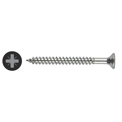 WOODSCREW - BZP POZI CSK 10 X 4 