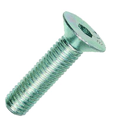 CSK SOCKET SCREW - 10.9 GRADE BZP M 6 X  20 