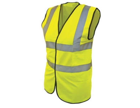 HI-VIS VEST/WAISTCOAT VELCRO FRONT CLASS 2 YELLOW (EXTRA LARGE)