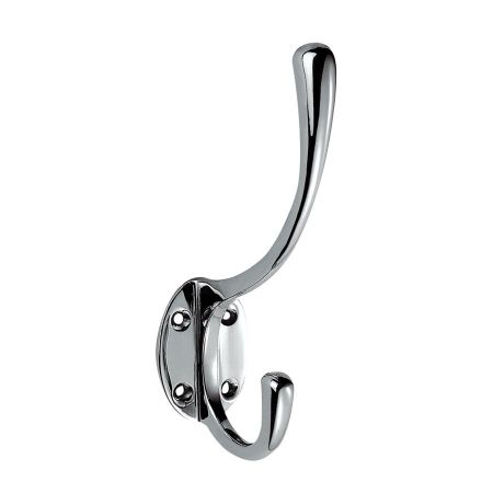 VICTORIAN HAT & COAT HOOK 137MM (5") POLISHED CHROME