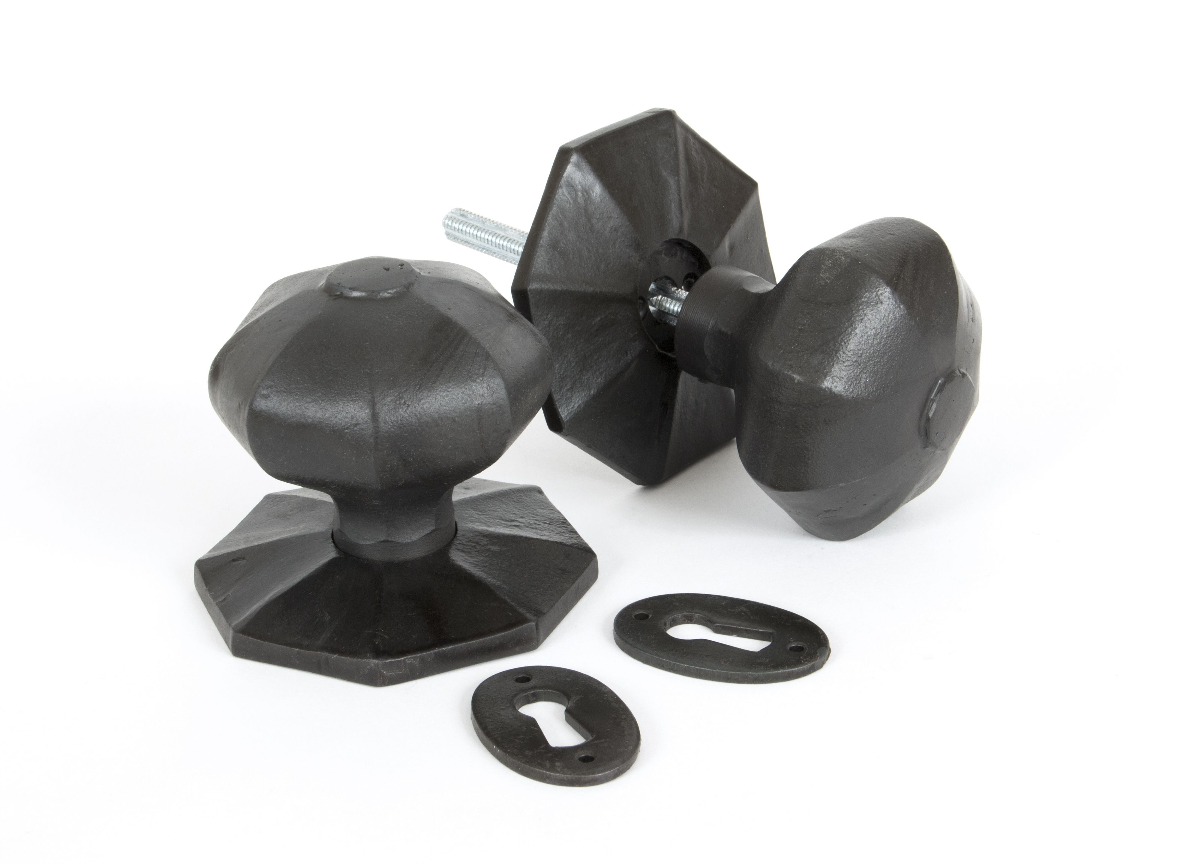 FTA 33064 BEESWAX LARGE OCTAGONAL MORTICE/RIM KNOB SET