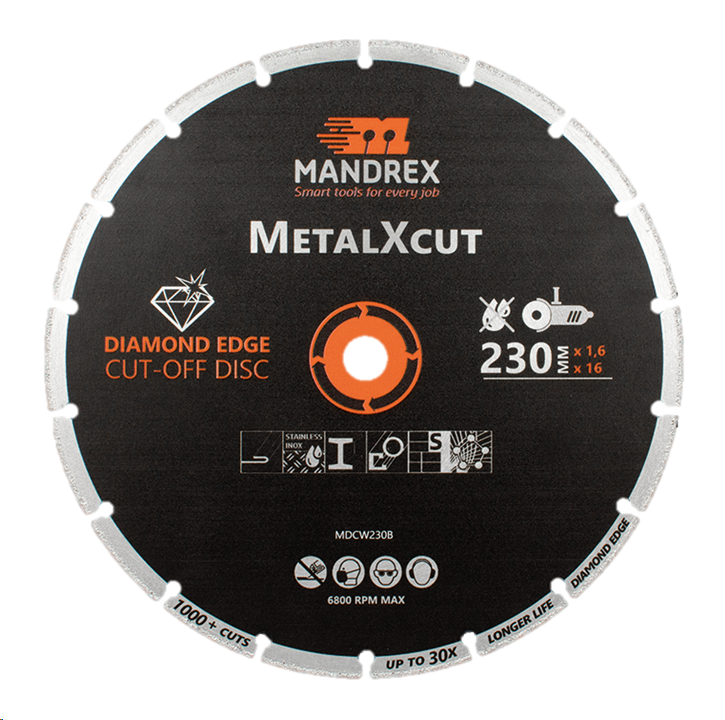 METALXCUT DIAMOND METAL CUTTING DISC 115MM (4 1/2")