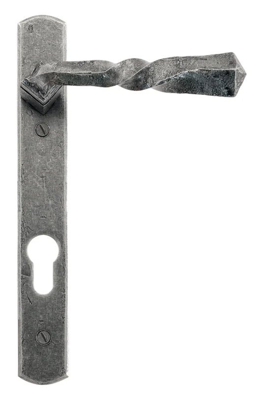 FTA 33633 PEWTER NARROW LEVER ESPAG. LOCK SET