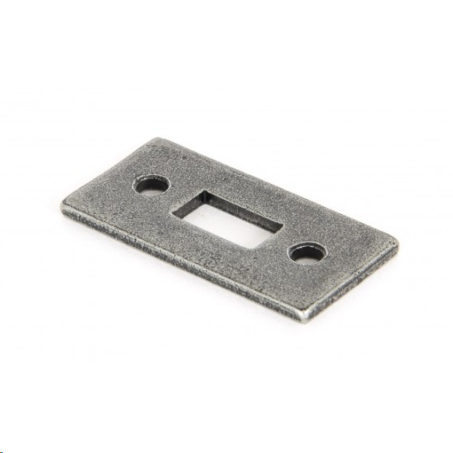 FTA 33662K PEWTER MORTICE PLATE FOR 6 CRANKED BOLT