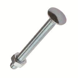 COACHBOLT & NUT - BZP M 8 X 140 