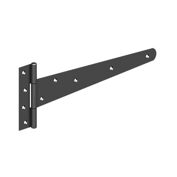 MEDIUM TEE HINGES 16" (400MM) EPOXY BLACK (PAIR)