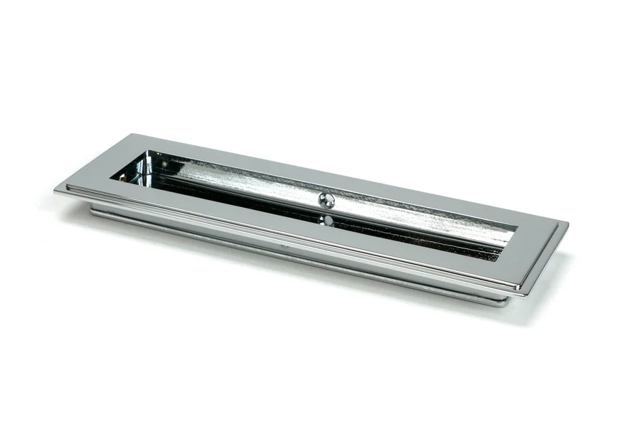 FTA 47175 POLISHED CHROME 175MM ART DECO RECTANGULAR PULL