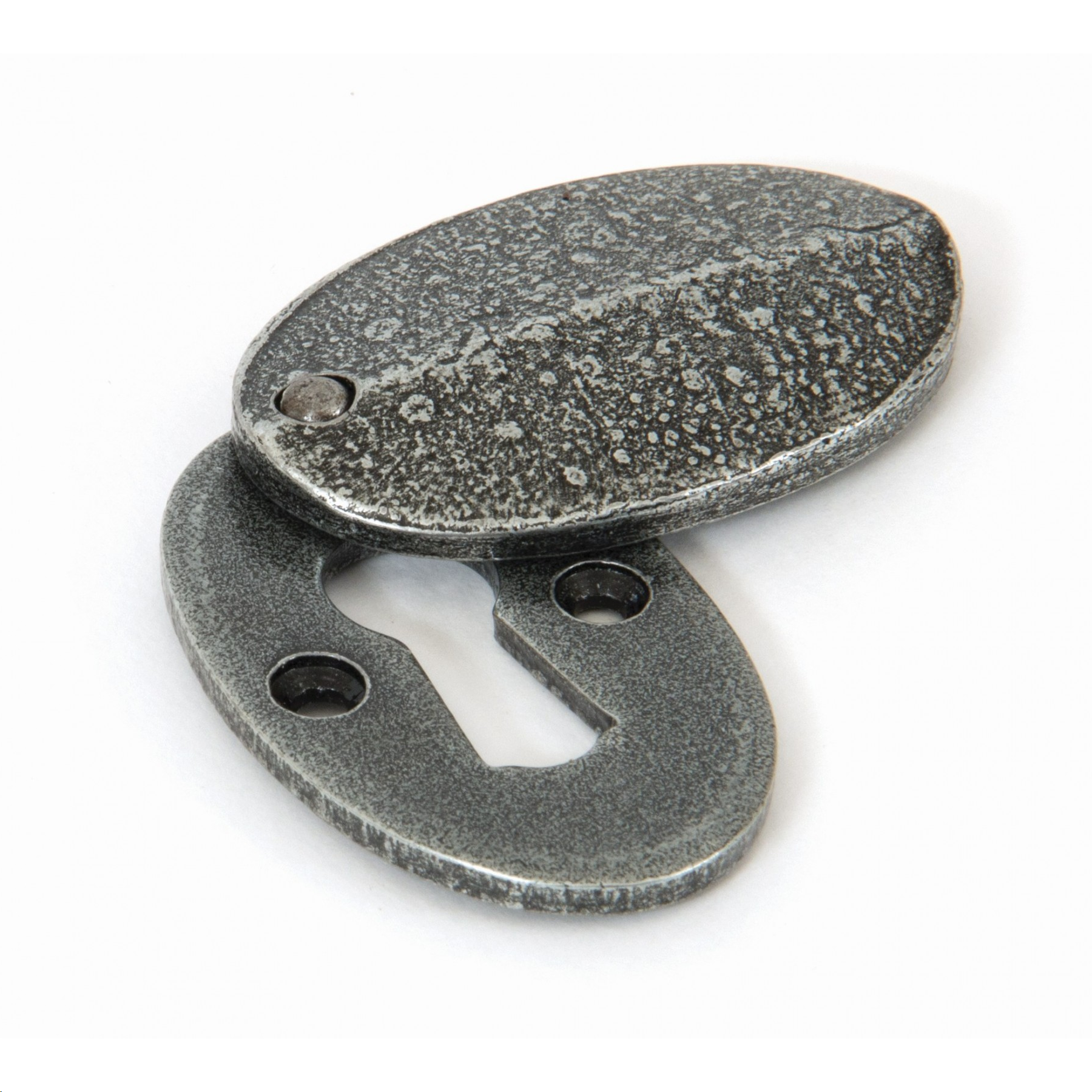 FTA 33664 PEWTER OVAL ESCUTCHEON & COVER