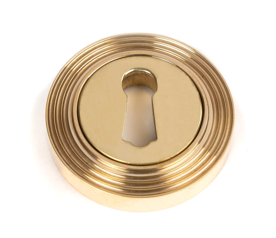 FTA 46119 POLISHED BRONZE ROUND ESCUTCHEON (BEEHIVE)