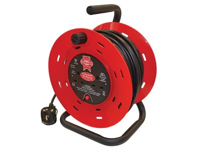 CABLE REEL 25M 13AMP TWIN SOCKET 240V