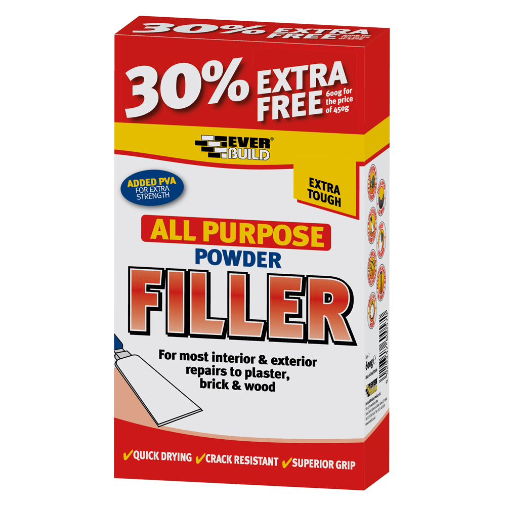 All Purpose Filler 600g For All Interior Plaster And Wood Repairs Instant Mix UK 