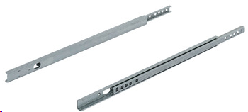 BALL BEARING 17MM GROOVED DRAWER RUNNERS - SINGLE EXTENSION 251-400MM 10KG CAPACITY (PAIR)