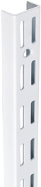 TWIN SLOT UPRIGHT - WHITE 1220MM 