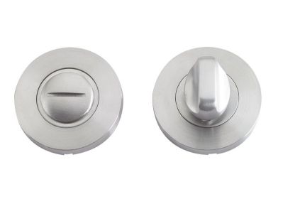BATHROOM TURN & RELEASE 52MM DIA SATIN STAINLESS STEEL (CONTRACT 201 GRADE)