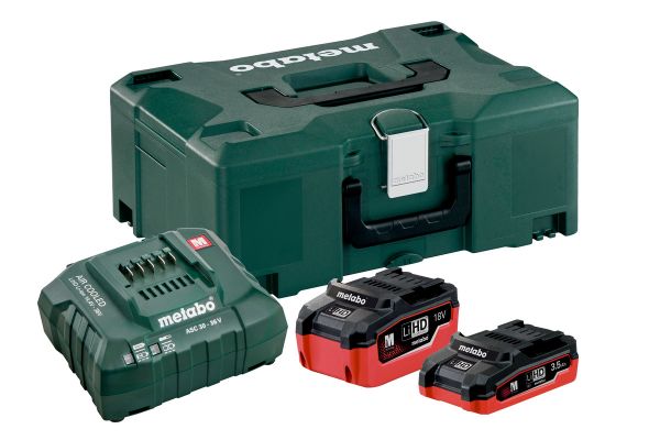 METABO LiHD BASIC SET BATTERY PACK 18V (1 X 3.5AH & 1 X 5.5AH)