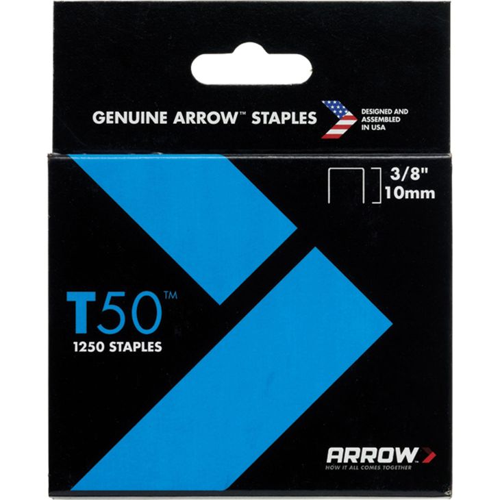 STAPLES - ARROW T50 10MM (PACK OF 1250)