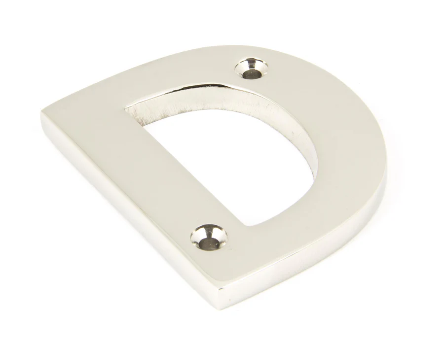 FTA 90303D POLISHED NICKEL LETTER D