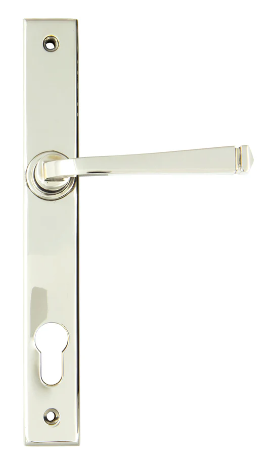 FTA 90356 POLISHED NICKEL AVON SLIMLINE LEVER ESPAG. LOCK SET