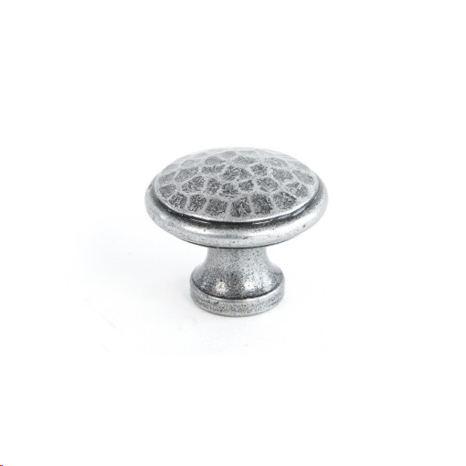 FTA 33626 PEWTER HAMMERED CABINET KNOB - MEDIUM