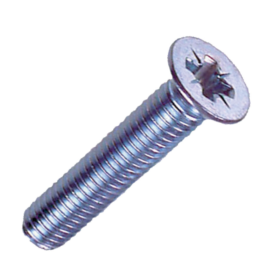 CSK MACHINE SCREW - BZP POZI M 6 X 50 