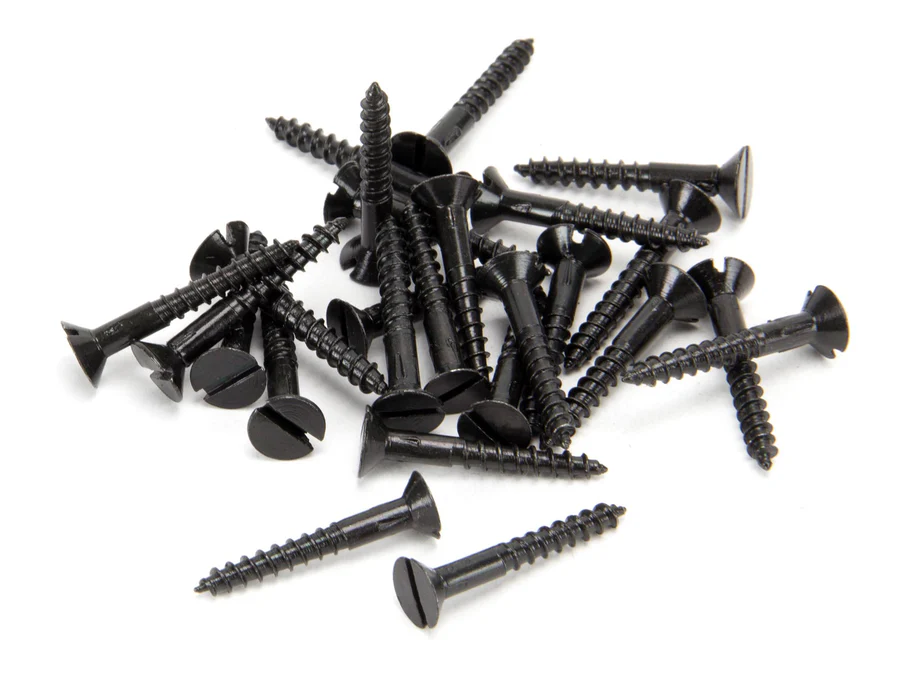 FTA 33422 BLACK 6 X 1 COUNTERSUNK SCREWS (25)