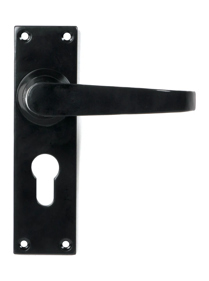FTA 46578 BLACK DELUXE LEVER EURO LOCK SET