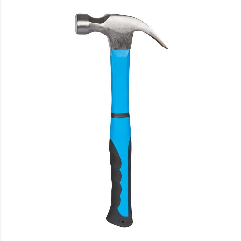 CURVED CLAW HAMMER - FIBREGLASS HANDLE 16OZ