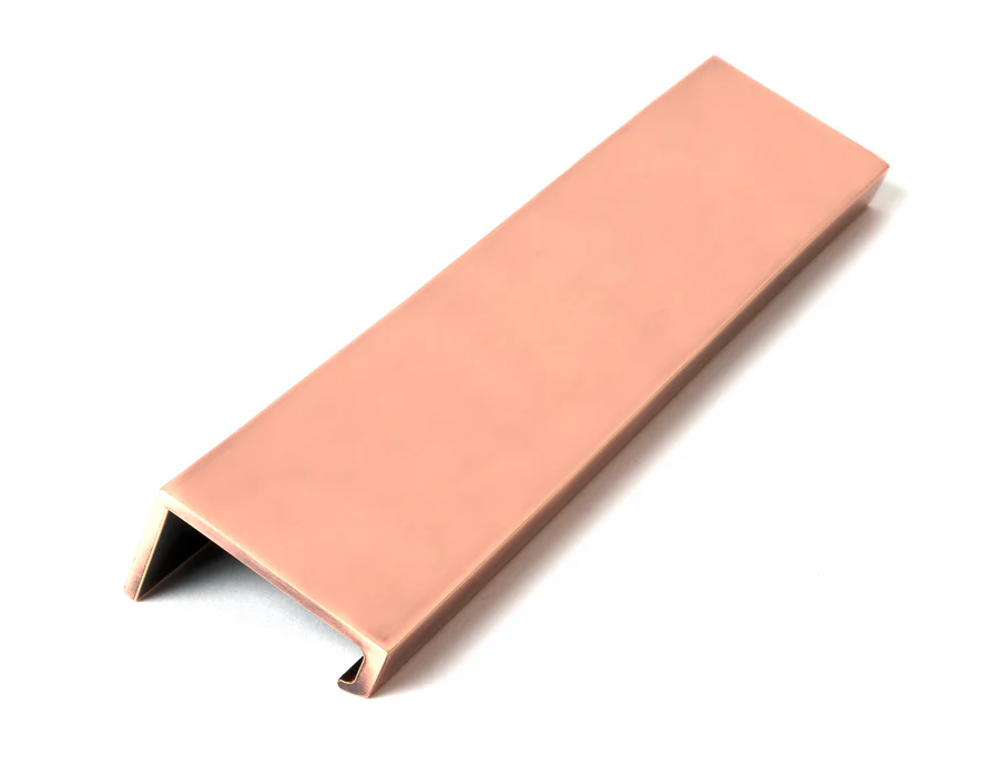 FTA 51219 POLISHED BRONZE 200MM PLAIN EDGE PULL