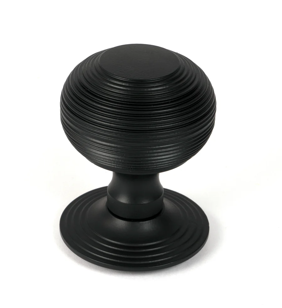 FTA 46660 MATT BLACK BEEHIVE CENTRE DOOR KNOB