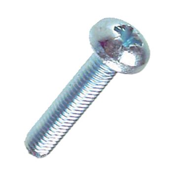 PAN HEAD MACHINE SCREW - BZP POZI M 6 X  16 