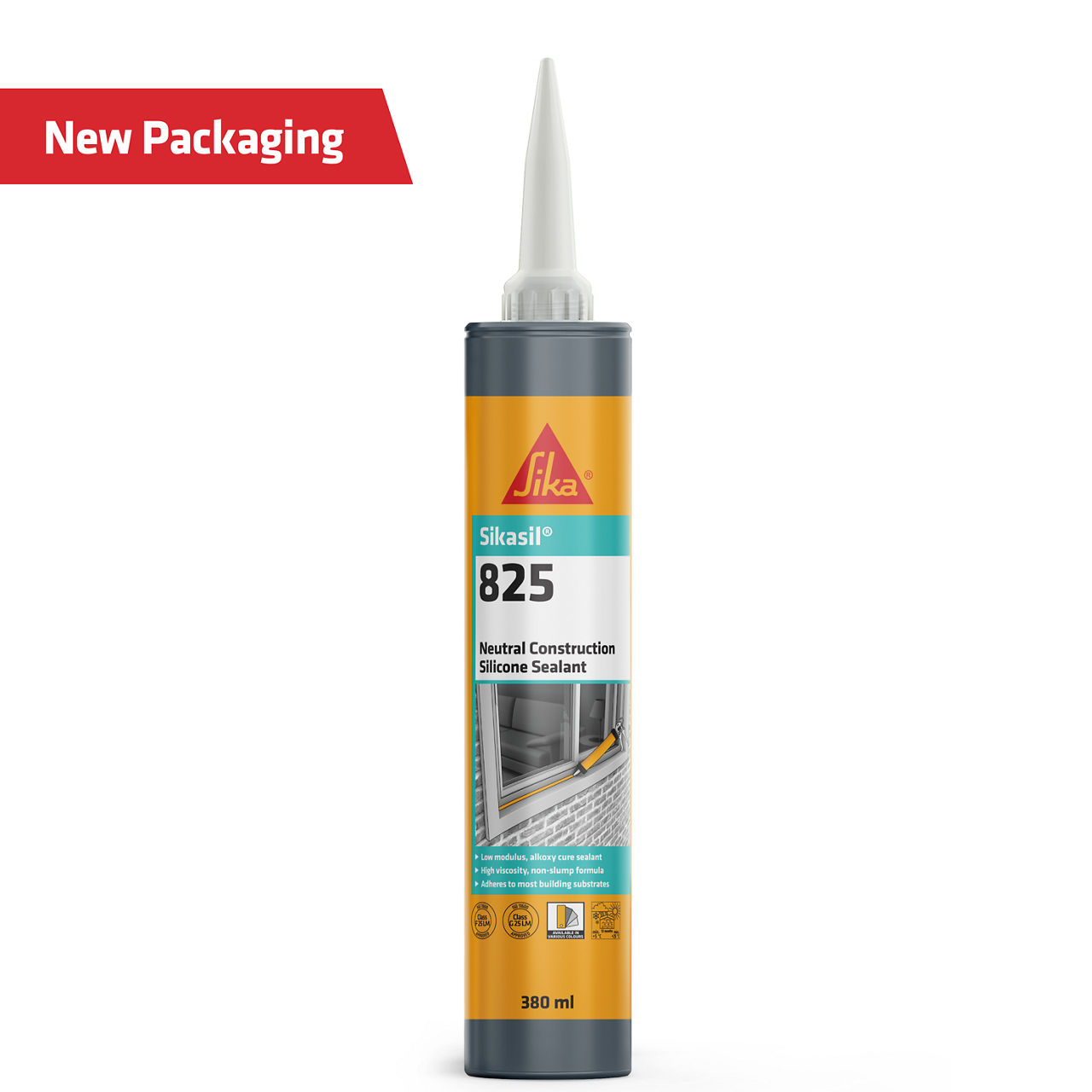 SILICONE SEALANT - 825 380ML BRICK RED