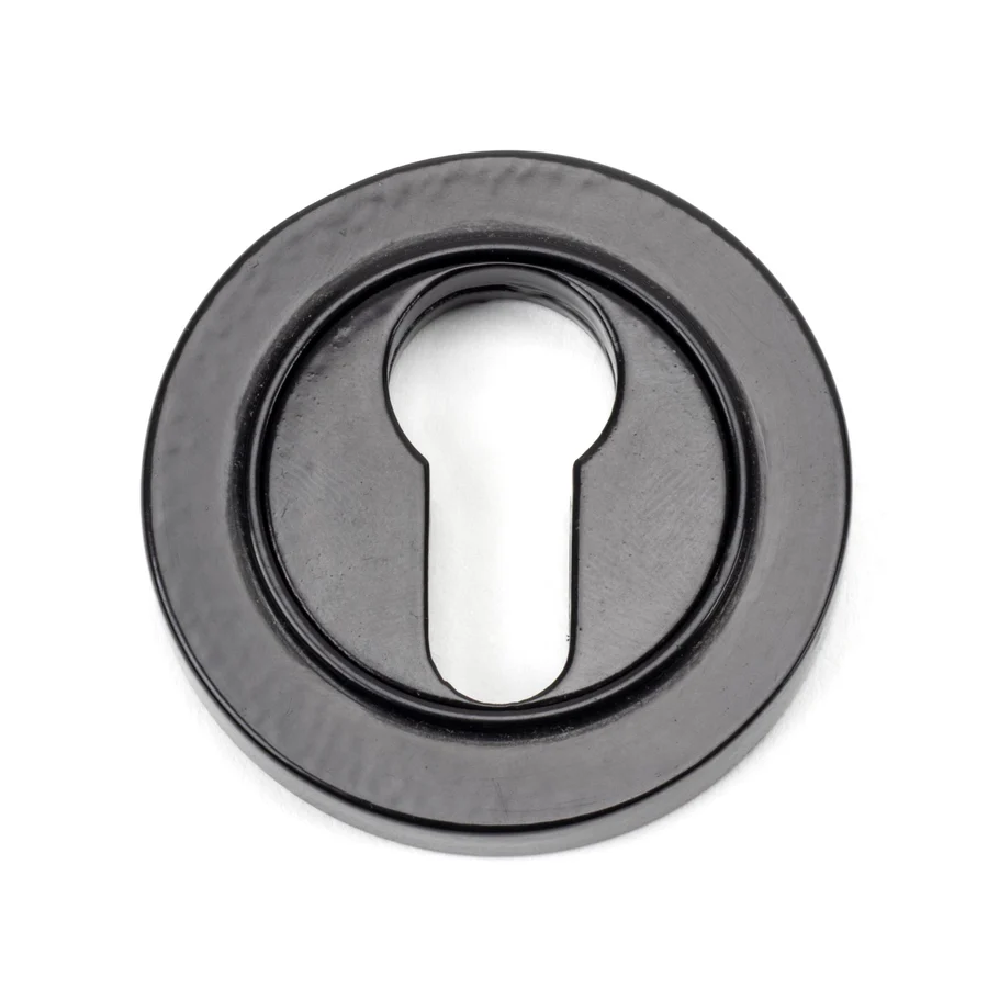 FTA 45719 BLACK ROUND EURO ESCUTCHEON (PLAIN)
