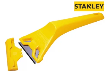STANLEY YELLOW ULTILITY KNIFE BLADE WINDOW SCRAPER (WITH GUARD)