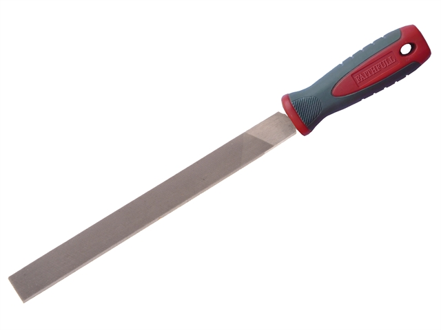 ENGINEERS HAND FILE (WITH SOFT GRIP HANDLE) FLAT SECOND CUT 200MM (8")