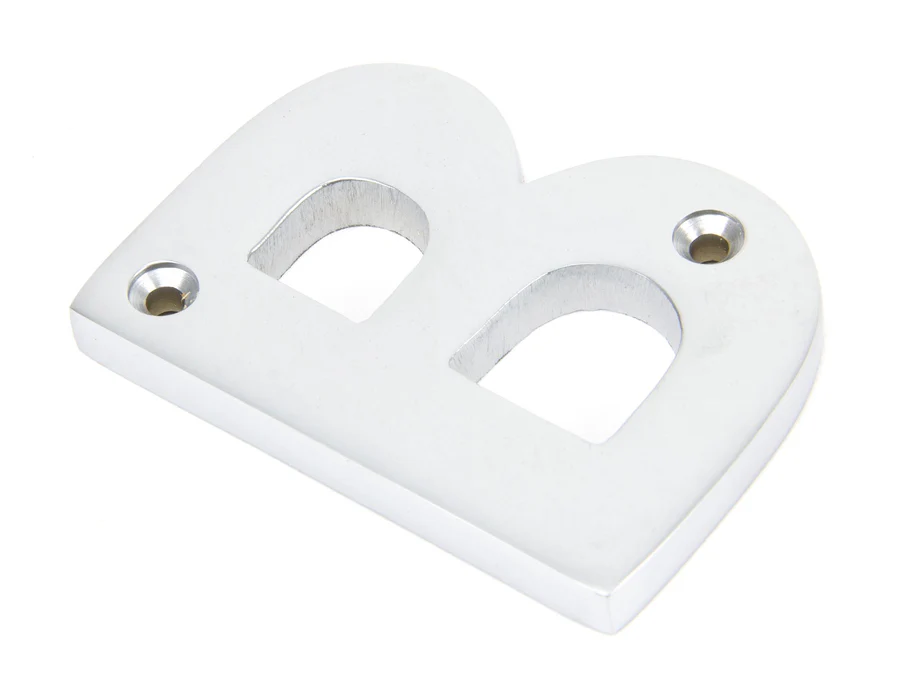 FTA 83804B SATIN CHROME LETTER B