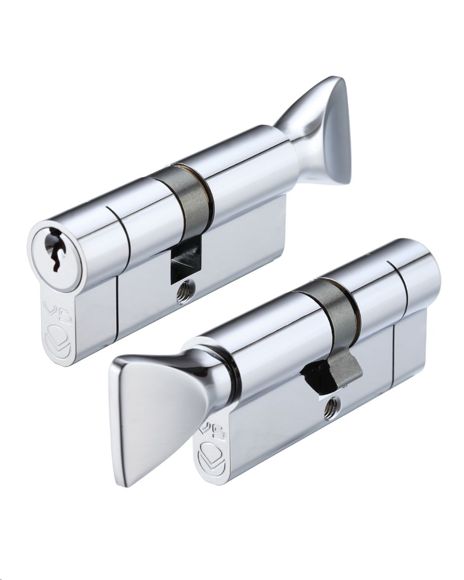 EURO PROFILE 5-PIN THUMBTURN CYLINDER  70MM SATIN CHROME