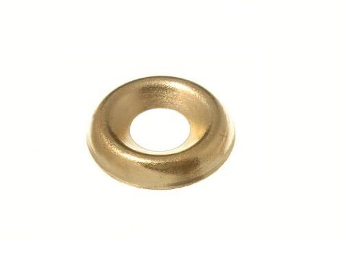 SURFACE SCREW CUP WASHER - 3.5 (6G) BRASS PLATED