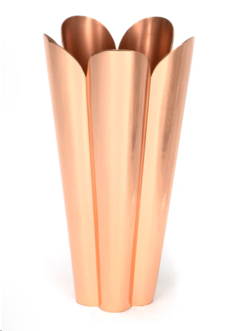 FTA 47126 SMOOTH COPPER FLORA VASE