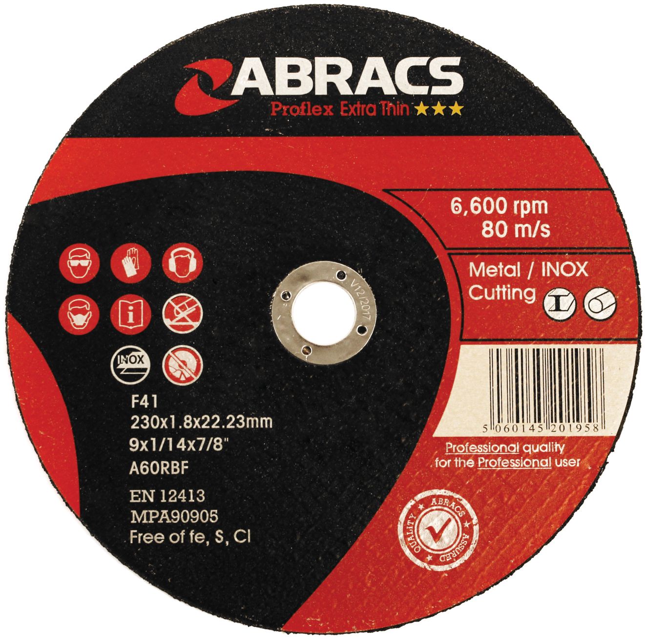 THIN METAL CUTTING DISC - FLAT 100 X 1.0 X 16MM 