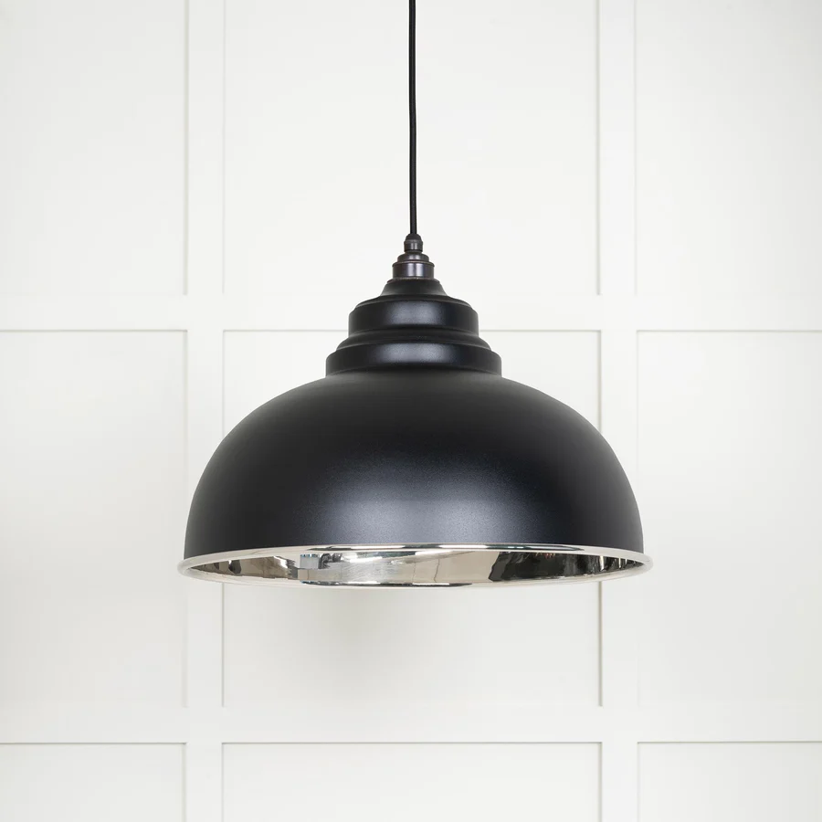 FTA 49505EB SMOOTH NICKEL HARBORNE PENDANT IN ELAN BLACK