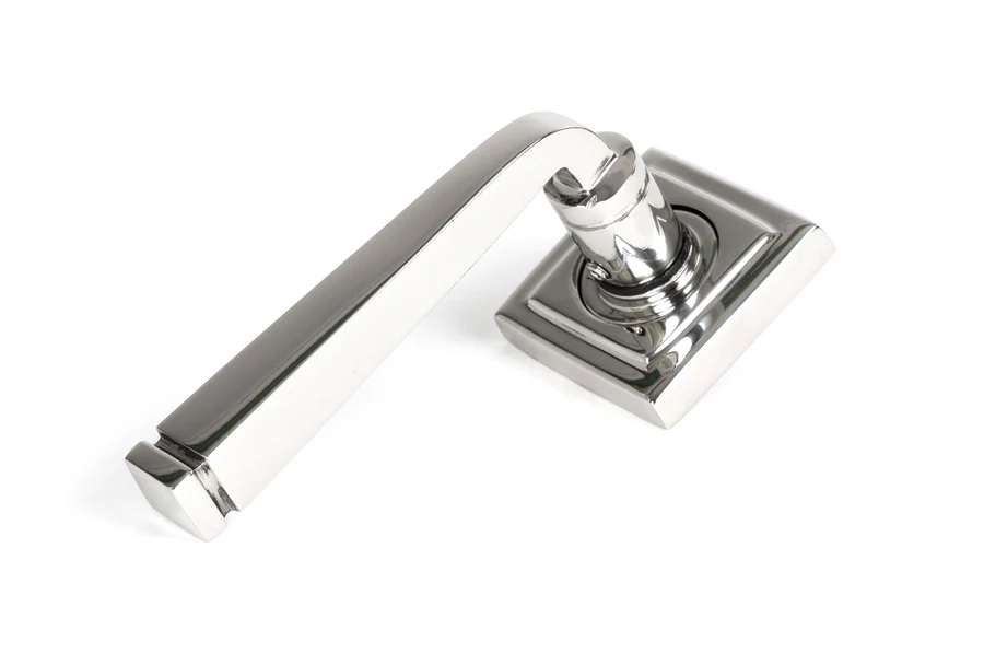 FTA 49855 POLISHED MARINE SS (316) AVON ROUND LEVER ON ROSE SET (SQUARE)