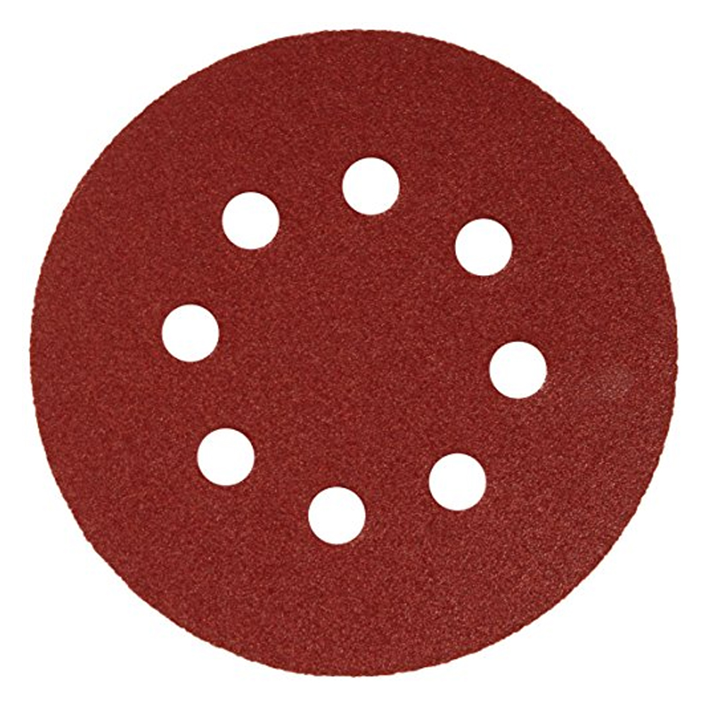 VELCRO SANDING DISC ALUMINIUM OXIDE 8-HOLE 125MM X  40G 