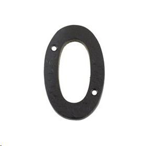 FACE-FIX NUMERAL  76MM (3") NO.0 BLACK ANTIQUE