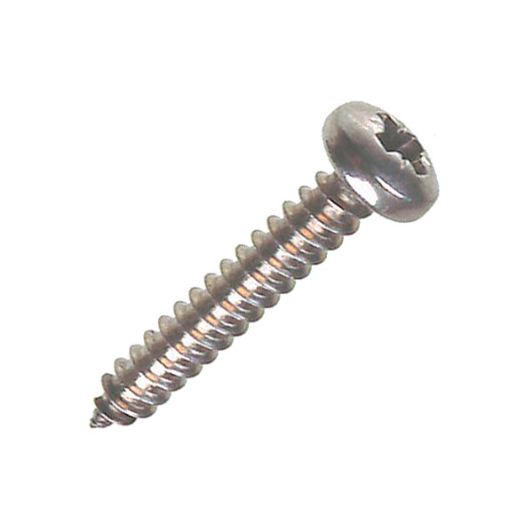 PAN HEAD SELF TAPPING SCREW - A2 STAINLESS STEEL POZI 5.5 X 50MM (12G X 2")