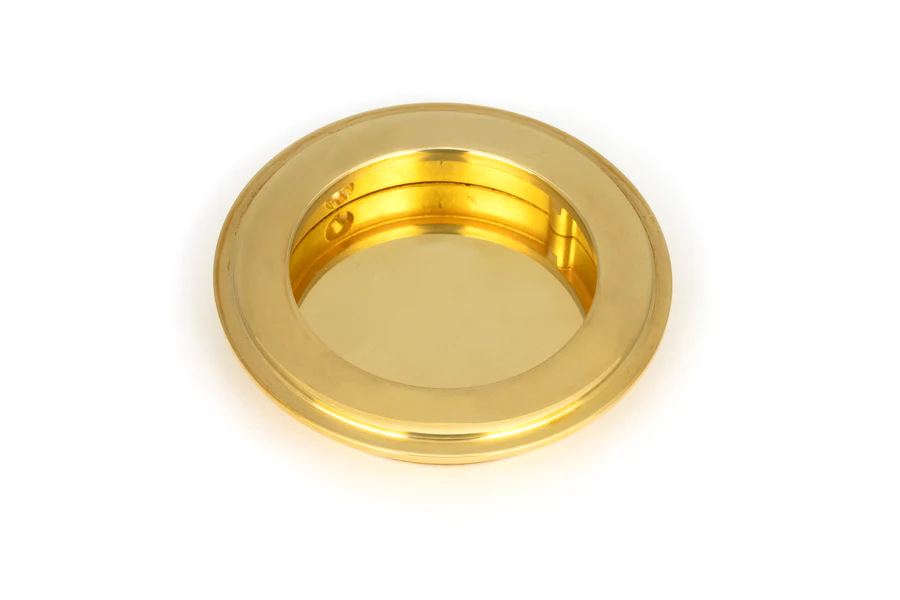 FTA 47166 POLISHED BRASS 75MM ART DECO ROUND PULL