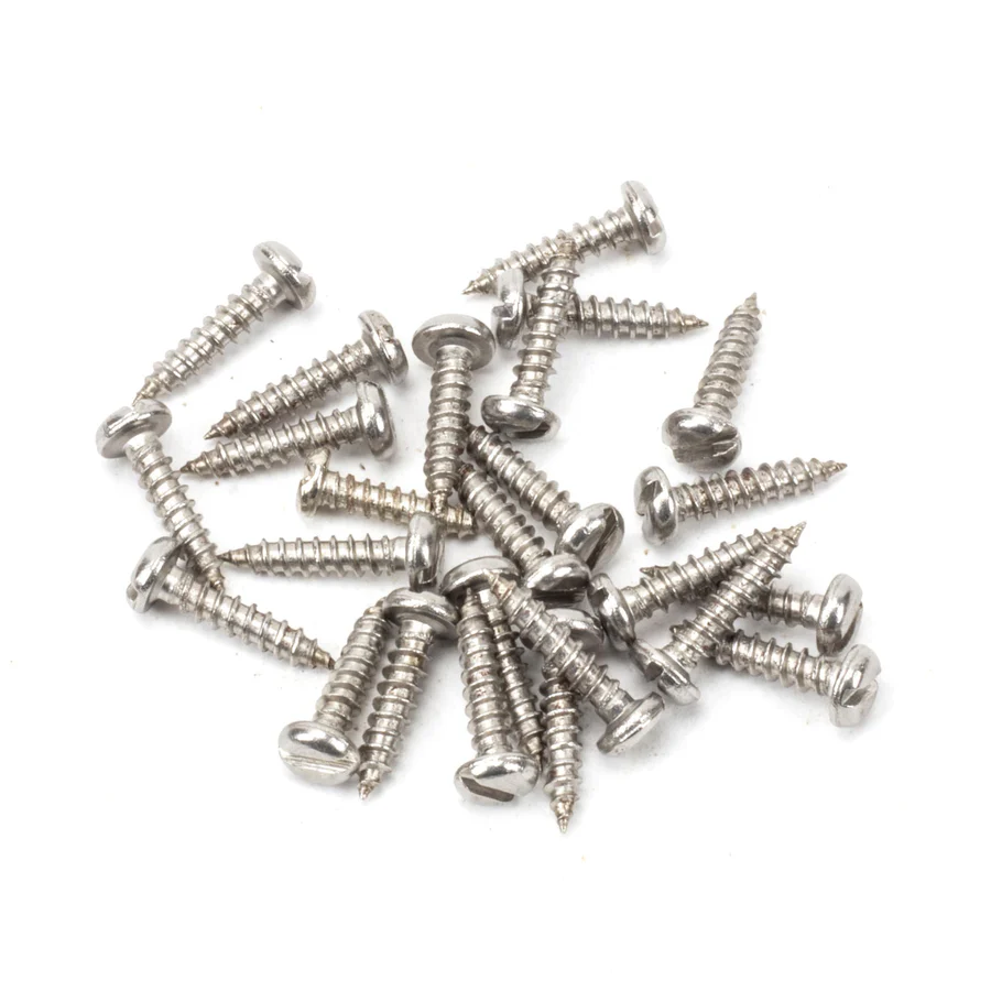 FTA 91241 STAINLESS STEEL 4X&frac12; ROUND HEAD SCREWS (25)