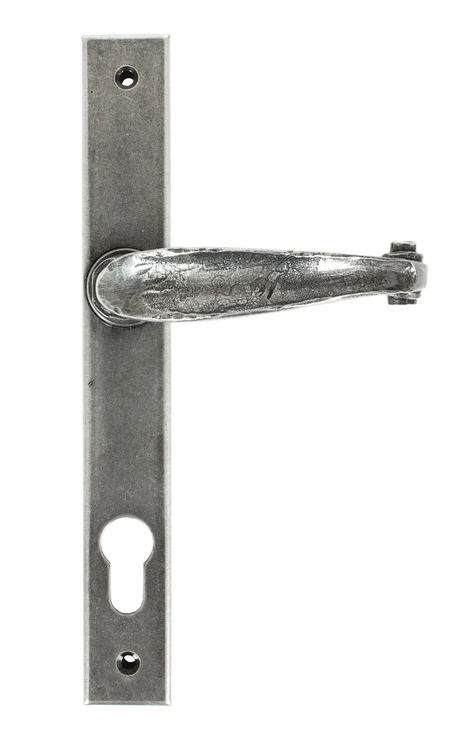 FTA 33036 PEWTER COTTAGE SLIMLINE LEVER ESPAG. LOCK SET