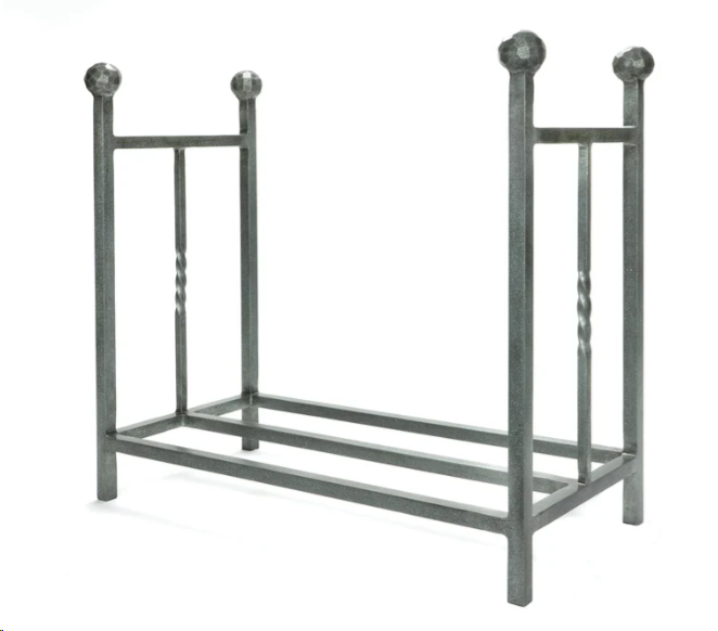 FTA 47214 PEWTER RECTANGULAR LOG HOLDER