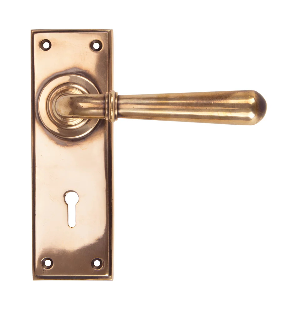 FTA 91919 POLISHED BRONZE NEWBURY LEVER LOCK SET